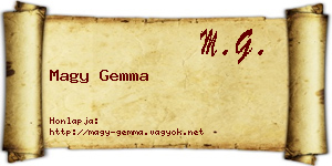 Magy Gemma névjegykártya